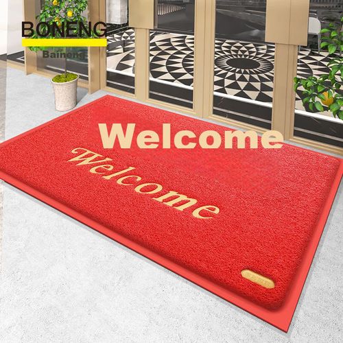 Tapete Baoneng Comercial Welcome Rojo 60X90 Cm