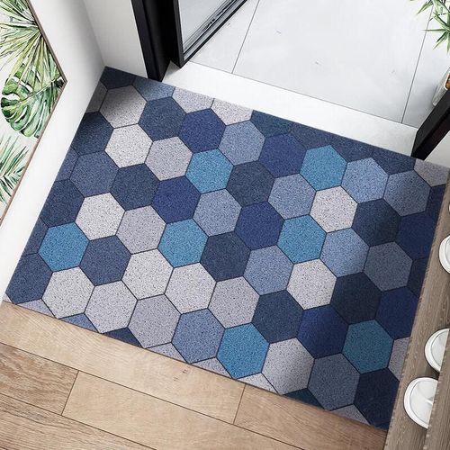 Tapete Fulju Espiral Recortable Azul 80X120 Cm