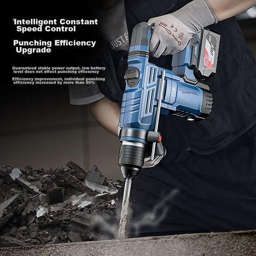 Martillo Eléctrico Dongcheng Dczc02-28 20V 1000W Inalámbrico 6.0Ah Dual Batería