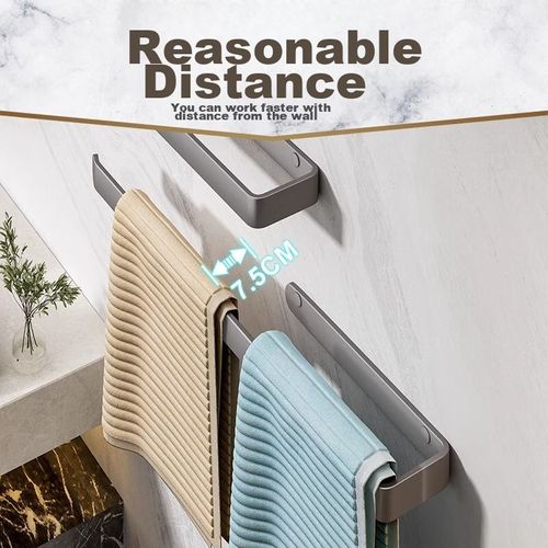 Toallero Huxiansen Compacto Aluminio Sin Taladro