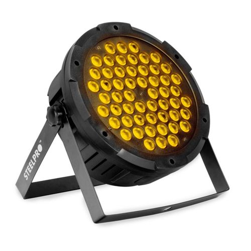 Cañón Led Par 543Y-PAR 3w Rgb Con Ambar Full Color Steelpro