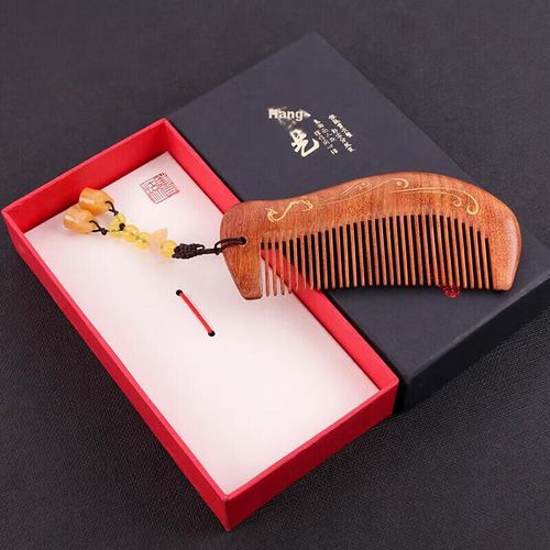 Peine TaTanice sándalo grueso masajeador