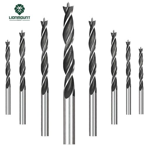 Juego de brocas Raymond 8 piezas acero al carbono 3-10 mm tres puntas madera