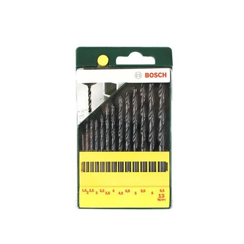Broca helicoidal BOSCH HSSR metal 13 piezas juego