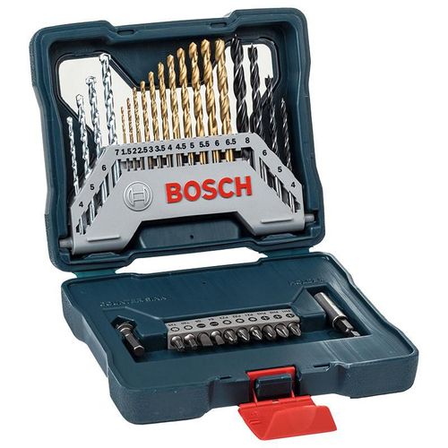 Juego de brocas Bosch Mixto X30Ti Titanio 1.5-8 mm con puntas destornillador y avellanadoras