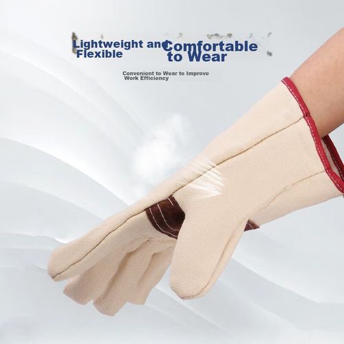 Guantes XINGGONG lona doble capa beige para trabajo mecánico unisex