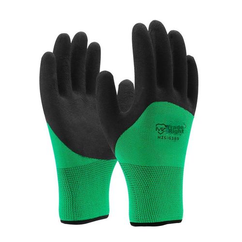 Guantes MaoZheng MZS-G389 Látex Espuma Verde y Negro Unisex