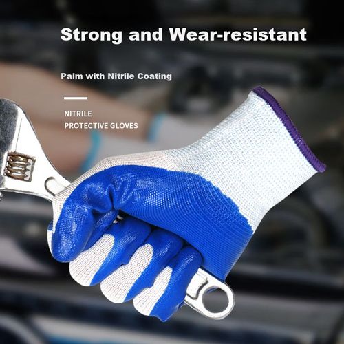 Guantes Shengfang nitrilo recubierto antideslizante para trabajo unisex