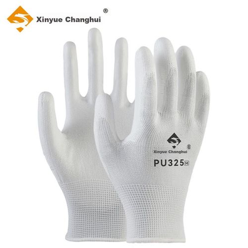 Guantes Xinyuechanghui PU325M Poliuretano Blanco Talla M Trabajo Unisex