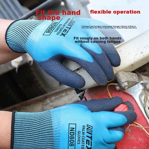 Guantes SHENGLI ND808 látex resistente impermeable doble capa unisex