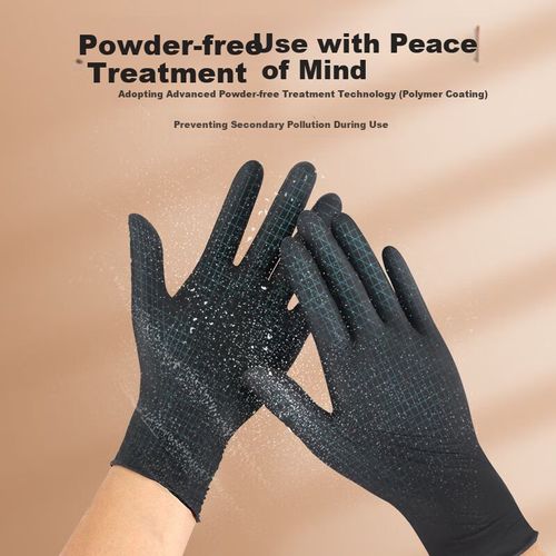 Guantes Ammex GPNBC Nitrilo Negro Desechables Unisex