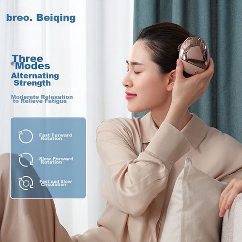 Masajeador Cuero Cabelludo Breo Scalpmini 7 Niveles Resistente Agua