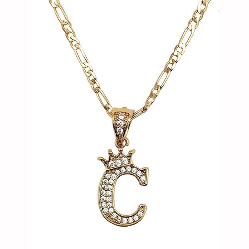 Cadena y dije con corona letra C
