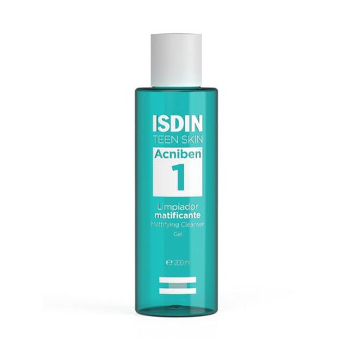 Isdin Acniben Gel matificante Limpiador para piel grasa con tendencia acnéica 200 ml