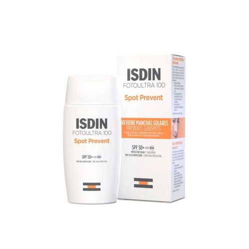Isdin Foto Ultra 100 Spot Prevent Fluido FPS 50+ Previene manchas solares 50 ml