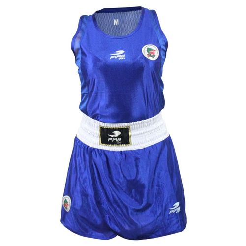Uniforme de Boxeo Fire Sports Olimpico Femenil Color Azul