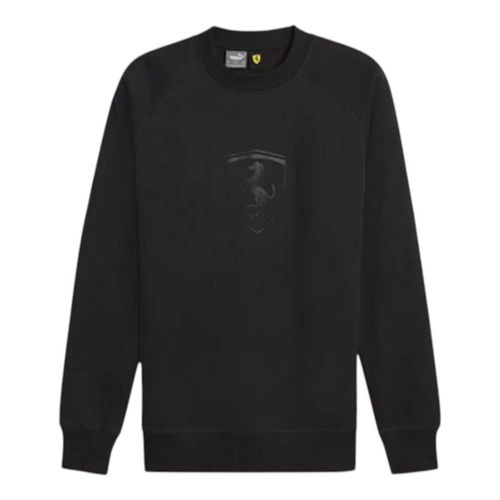 SUDADERA PUMA HOMBRE FERRARI RACE BIG SHIELD CREW NEGRO 62380201
