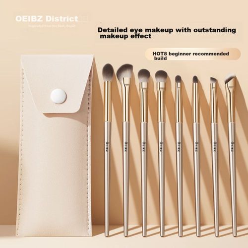 Set De Brochas Para Maquillaje De Ojos Oeiez 8 Piezas