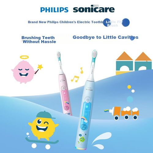 Cepillo De Dientes Eléctrico Philips Sonicare Kids Rosa Estrellado Para Niños