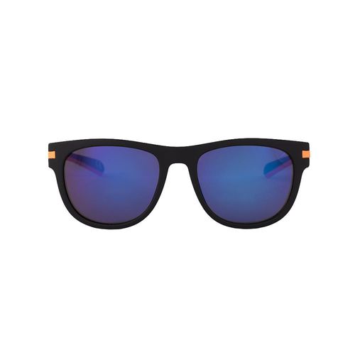 Lente solar Negro Ovalada para hombre