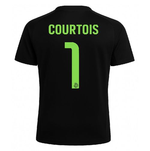 Increible! Jersey Playera Thibaut Courtois 1 Edicion Especial Negro Gris Hala Merengue 2026 Exclusivo
