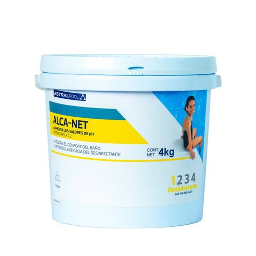 ASTRAL POOL Alcalinizante Alca Net 4kg estabilizador y nivelador pH para piscina