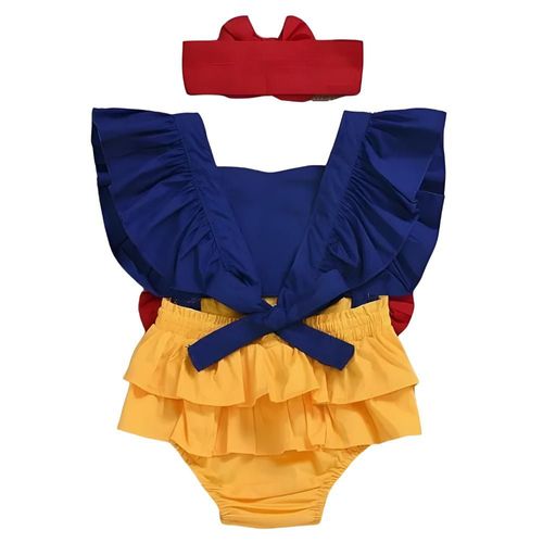 Mameluco Disfraz Blanca Nieves Para Bebé