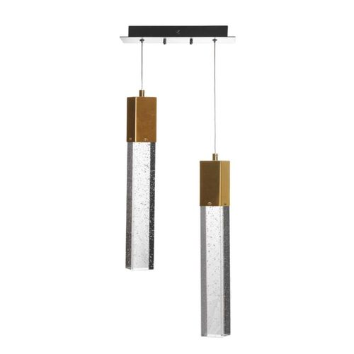 Lámpara de Techo con Chip LED Cristal Cortado Star 2 Luces