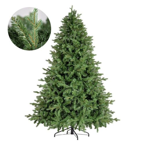 Arbol de Navidad Jardimex 2.10m Doble Rama de Abeto Pino Navideño Realista PREMIUM Frondoso Pachon Esponjoso