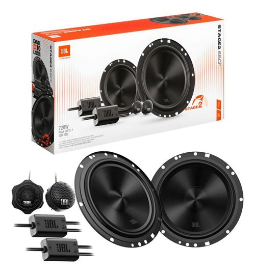 Set de medios Gen 2 de dos vías Stage2 65cf JBL 90 watts rms 720 watts máximos