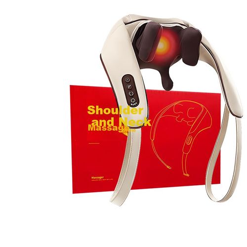 Masajeador Aux Gl-36 8 Velocidades Compresa Térmica Negro