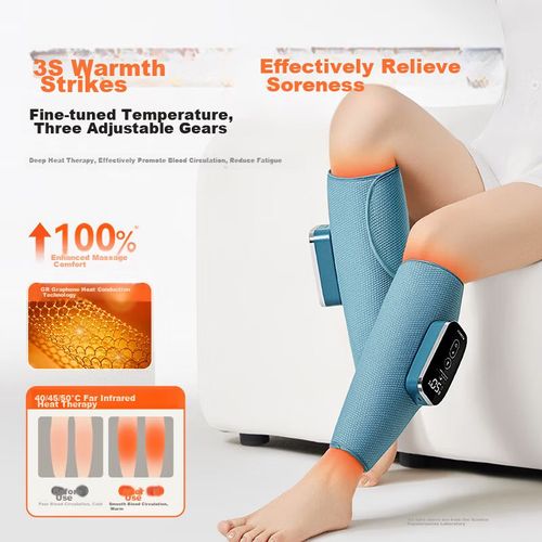 Masajeador De Piernas Keepfit Kpf-Leg08 Con Compresión Y Calor
