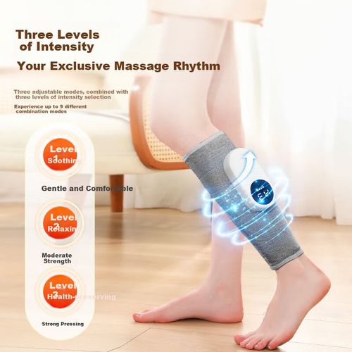 Masajeador De Piernas Omecon K2009 Gris Con Terapia De Calor