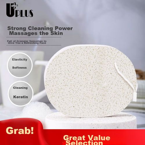 Esponja Facial Uplus Con Partículas Minerales