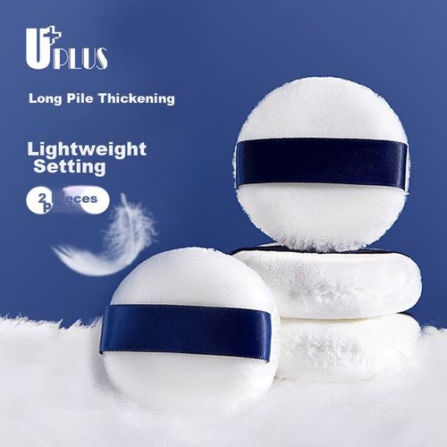 Esponja De Maquillaje Uplus Terciopelo Doble Cara Nude 3D 2 Piezas