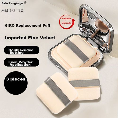 Esponja De Maquillaje Meifuyu Mf8560 Terciopelo Doble Cara 3 Piezas