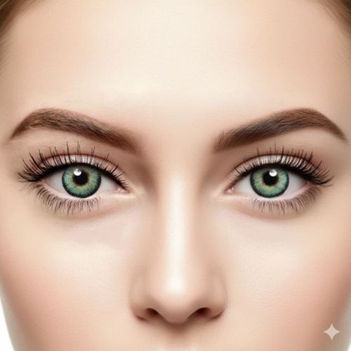 Lentes de contacto verde jade Cosplay Naturales Halloween