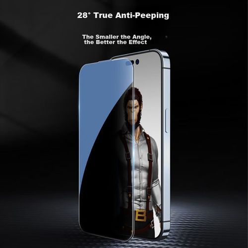 Protector de Pantalla Antiespía Blue Orangutan para iPhone 13 Pro Max/14 Plus