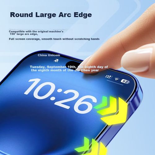 Protector de Pantalla Cristal Templado Antihuellas Langke para iPhone 16/15