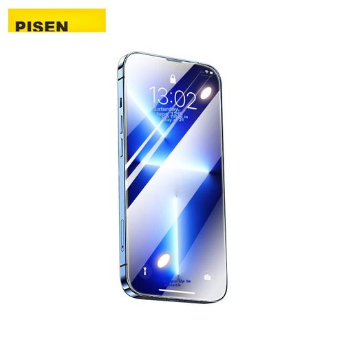 Protector de Pantalla Cristal Templado PISEN para iPhone 13 Pro Max/14 Plus
