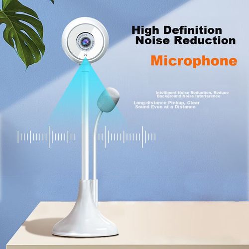 Micrófono Con Cámara Web Sada A09 Usb Alta Definición 2K