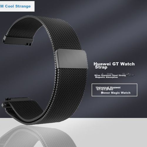Correa De Acero Milanesa Maikuqi Para Huawei Watch 22 Mm Negro