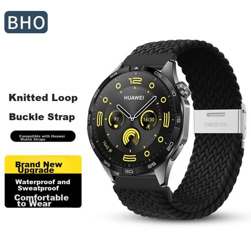 Correa De Nylon Bho Para Huawei Gt5 Pro/Gt4/Gt3/Gt2 Watch 4 Pro/Watch 3 Honor Magic 2 Con Cierre De Bucle