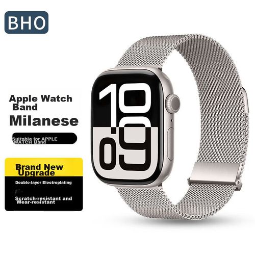 Correa De Acero Inoxidable Bho Milanesa Para Apple Watch Series S10/S9/Se/Ultra2/S8/7/6/5/4