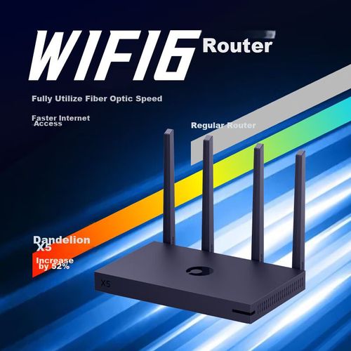 Router Beirui Dandelion X5 Wifi 6 Ax1800 Dual Band Gigabit