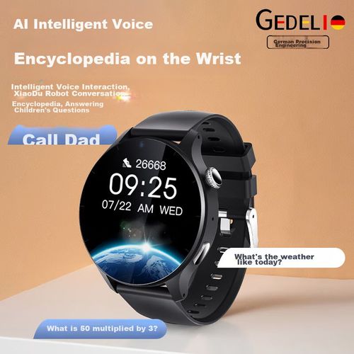 Smartwatch Gedeli 44Mm Negro Con Llamadas 5G Y Video Hd