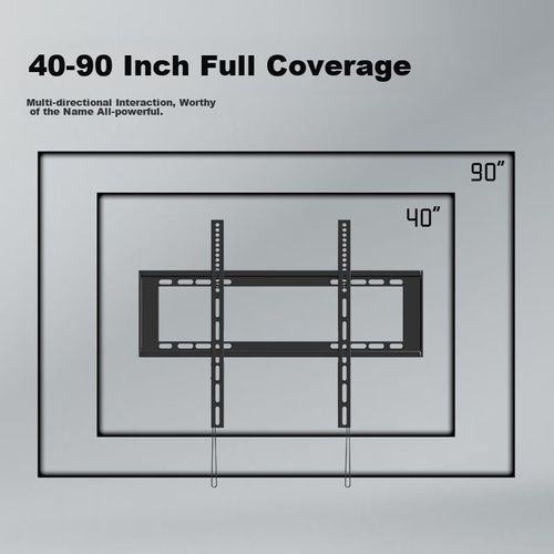 Chuanghao Soporte fijo de pared para TV 40"-90" ultradelgado acero reforzado