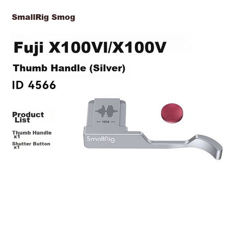 Jaula Smallrig 4566 Para Cámara Fuji X100Vi/X100V Negra Plateada