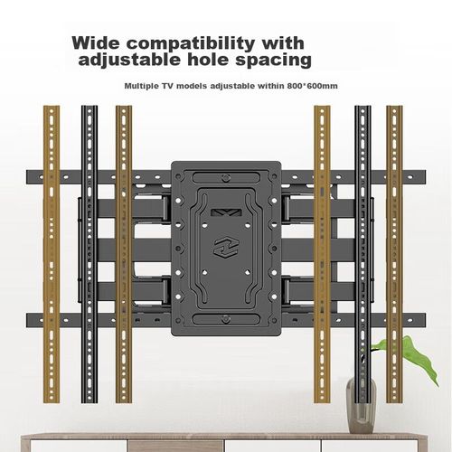Behind the Scenes Hero Soporte de pared para TV 50-100" ajustable y giratorio, acero reforzado, capacidad 75 kg, compatible Hisense/TCL/Leiniao/Xiaomi