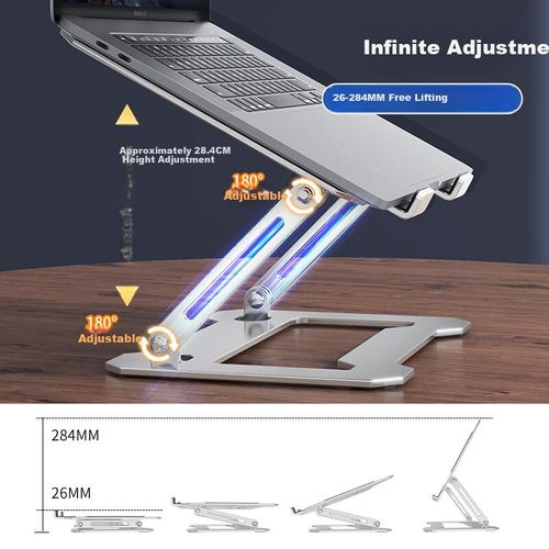 Soporte Ajustable Luckpro Para Portátil Compatible Apple Mac Lenovo Huawei